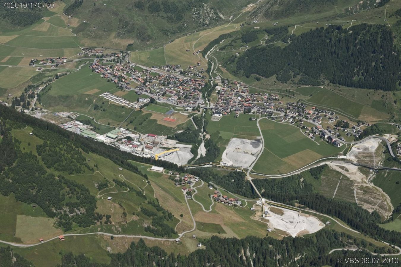 Sedrun, Camischolas, NEAT Baustelle